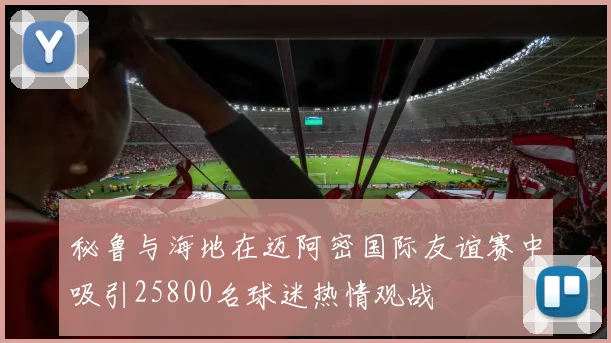 秘鲁与海地在迈阿密国际友谊赛中吸引25800名球迷热情观战